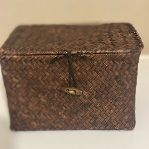 Woven Brown Storage Basket